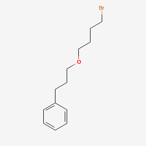 molecular formula C13H19BrO B14894497 (3-(4-Bromobutoxy)propyl)benzene 