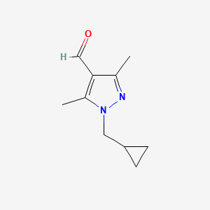 1-(cyclopropylmethyl)-3,5-dimethyl-1H-pyrazole-4-carbaldehyde