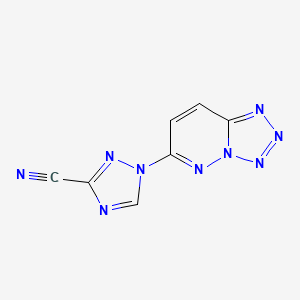 1-(Tetrazolo[1,5-b]pyridazin-6-yl)-1h-1,2,4-triazole-3-carbonitrile