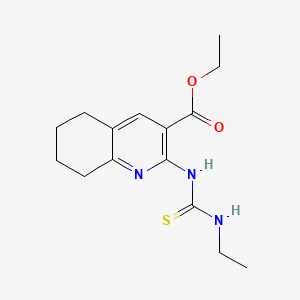 molecular formula C15H21N3O2S B14894532 Ethyl 2-(ethylcarbamothioylamino)-5,6,7,8-tetrahydroquinoline-3-carboxylate 