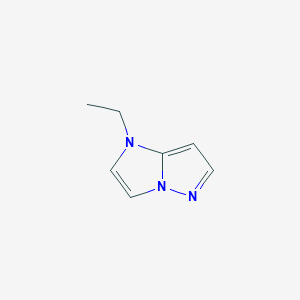 molecular formula C7H9N3 B1489454 1-乙基-1H-咪唑并[1,2-b]吡唑 CAS No. 2097945-37-2