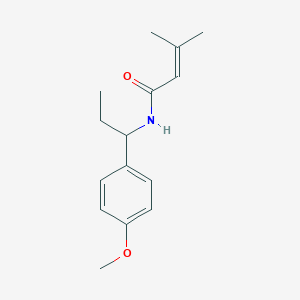 n-(1-(4-Methoxyphenyl)propyl)-3-methylbut-2-enamide