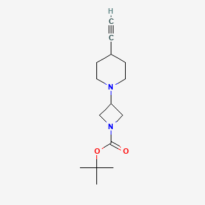 tert-Butyl 3-(4-ethynylpiperidin-1-yl)azetidine-1-carboxylate