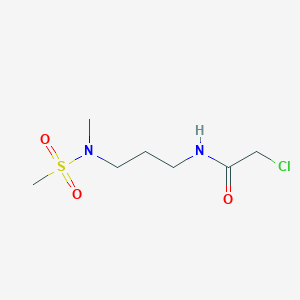 B1489458 2-chloro-N-[3-(N-methylmethanesulfonamido)propyl]acetamide CAS No. 1311315-46-4
