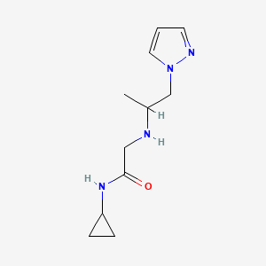 2-((1-(1h-Pyrazol-1-yl)propan-2-yl)amino)-N-cyclopropylacetamide