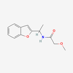 molecular formula C13H15NO3 B14894622 n-(1-(Benzofuran-2-yl)ethyl)-2-methoxyacetamide 