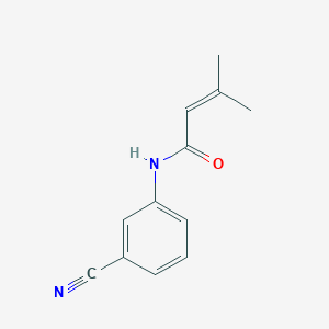 N-(3-cyanophenyl)-3-methylbut-2-enamide