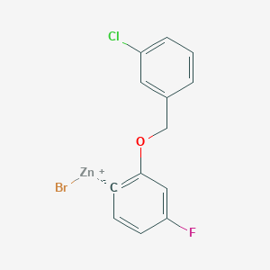 2-(3'-ChlorobenZyloxy)-4-fluorophenylZinc bromide