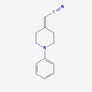 molecular formula C13H14N2 B14894663 2-(1-Phenylpiperidin-4-ylidene)acetonitrile 