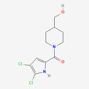 (4,5-Dichloro-1h-pyrrol-2-yl)(4-(hydroxymethyl)piperidin-1-yl)methanone