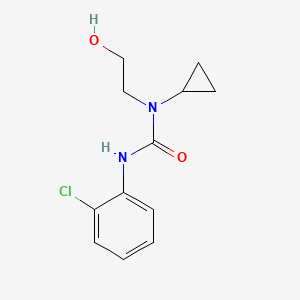 molecular formula C12H15ClN2O2 B14894684 3-(2-Chlorophenyl)-1-cyclopropyl-1-(2-hydroxyethyl)urea 