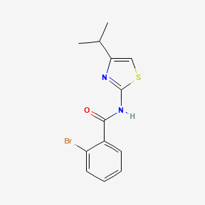 molecular formula C13H13BrN2OS B14894702 2-Bromo-N-(4-isopropylthiazol-2-yl)benzamide 