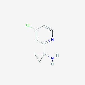 molecular formula C8H9ClN2 B1489471 1-(4-氯吡啶-2-基)环丙胺 CAS No. 1060808-97-0