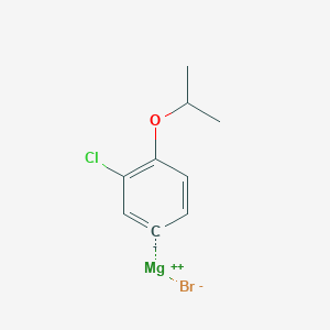 molecular formula C9H10BrClMgO B14894726 (3-Chloro-4-i-propyloxyphenyl)magnesium bromide 