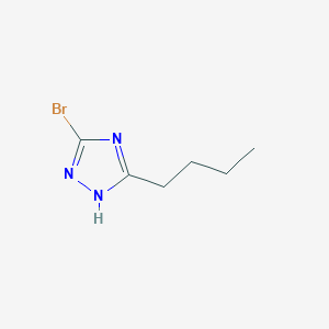 molecular formula C6H10BrN3 B14894789 5-Bromo-3-butyl-1H-1,2,4-triazole 