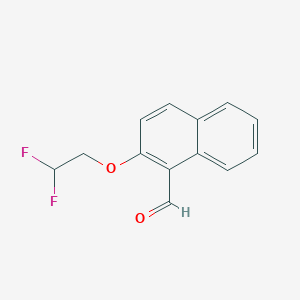 molecular formula C13H10F2O2 B1489479 2-(2,2-Difluoroethoxy)-naphthalene-1-carbaldehyde CAS No. 1182932-65-5