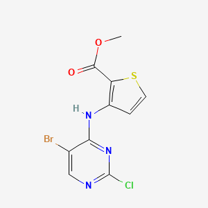 Methyl 3-((5-bromo-2-chloropyrimidin-4-yl)amino)thiophene-2-carboxylate