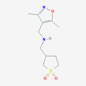 3-((((3,5-Dimethylisoxazol-4-yl)methyl)amino)methyl)tetrahydrothiophene 1,1-dioxide