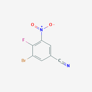 3-Bromo-4-fluoro-5-nitrobenzonitrile