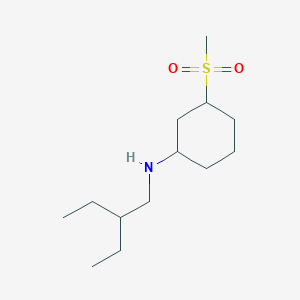 molecular formula C13H27NO2S B14894832 n-(2-Ethylbutyl)-3-(methylsulfonyl)cyclohexan-1-amine 