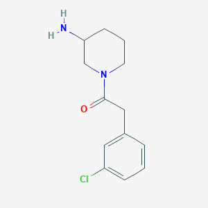 1-(3-Aminopiperidin-1-yl)-2-(3-chlorophenyl)ethan-1-one