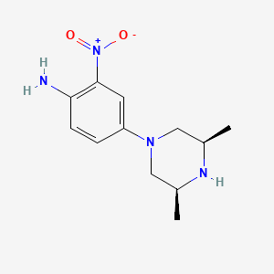 rel-4-((3S,5R)-3,5-Dimethylpiperazin-1-yl)-2-nitroaniline