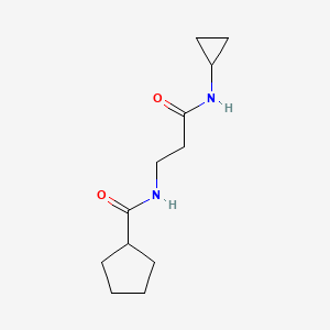 n-(3-(Cyclopropylamino)-3-oxopropyl)cyclopentanecarboxamide