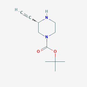 molecular formula C11H18N2O2 B14894873 (S)-tert-Butyl 3-ethynylpiperazine-1-carboxylate 