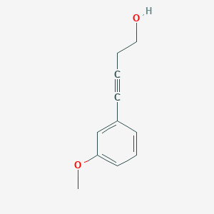 molecular formula C11H12O2 B14894877 4-(3-Methoxyphenyl)but-3-yn-1-ol 