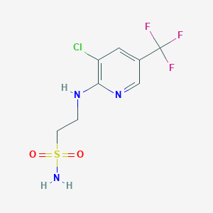 2-((3-Chloro-5-(trifluoromethyl)pyridin-2-yl)amino)ethane-1-sulfonamide