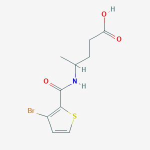 4-(3-Bromothiophene-2-carboxamido)pentanoic acid