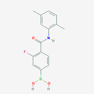 (4-((2,5-Dimethylphenyl)carbamoyl)-3-fluorophenyl)boronic acid