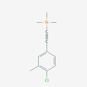 (4-Chloro-3-methyl-phenylethynyl)-trimethyl-silane