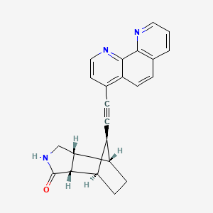 molecular formula C23H19N3O B14894918 (3aR,4S,7R,7aS,8S)-8-((1,10-Phenanthrolin-4-yl)ethynyl)octahydro-1H-4,7-methanoisoindol-1-one 