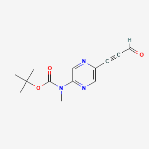 tert-Butyl methyl(5-(3-oxoprop-1-yn-1-yl)pyrazin-2-yl)carbamate