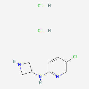 molecular formula C8H12Cl3N3 B1489495 N-(azetidin-3-yl)-5-chloropyridin-2-amine dihydrochloride CAS No. 2097953-53-0