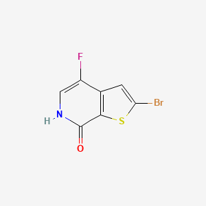 molecular formula C7H3BrFNOS B14894962 2-Bromo-4-fluorothieno[2,3-c]pyridin-7(6H)-one 