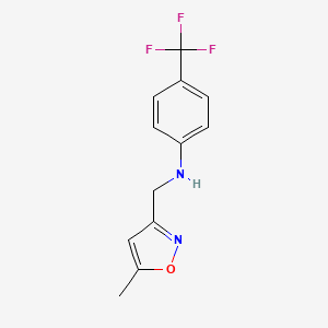 molecular formula C12H11F3N2O B14894964 n-((5-Methylisoxazol-3-yl)methyl)-4-(trifluoromethyl)aniline 