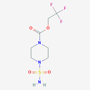 molecular formula C7H12F3N3O4S B14894971 2,2,2-Trifluoroethyl 4-sulfamoylpiperazine-1-carboxylate 