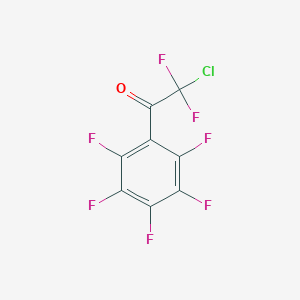 molecular formula C8ClF7O B14894982 2-Chloro-2,2-difluoro-1-pentafluorophenyl-ethanone 