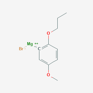 molecular formula C10H13BrMgO2 B14895003 (5-Methoxy-2-n-propyloxyphenyl)magnesium bromide 