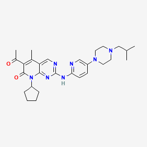 6-Acetyl-8-cyclopentyl-2-((5-(4-isobutylpiperazin-1-yl)pyridin-2-yl)amino)-5-methylpyrido[2,3-d]pyrimidin-7(8H)-one