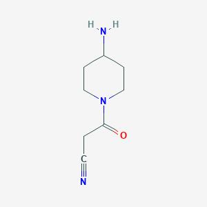 molecular formula C8H13N3O B1489501 3-(4-Aminopiperidin-1-yl)-3-oxopropanenitrile CAS No. 1789104-08-0