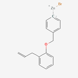 molecular formula C16H15BrOZn B14895017 4-(2-Allylphenoxymethyl)phenylZinc bromide 