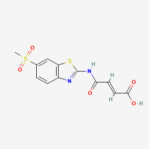 (2E)-4-{[6-(methylsulfonyl)-1,3-benzothiazol-2-yl]amino}-4-oxobut-2-enoic acid