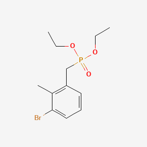 molecular formula C12H18BrO3P B14895033 Diethyl (3-bromo-2-methylbenzyl)phosphonate 