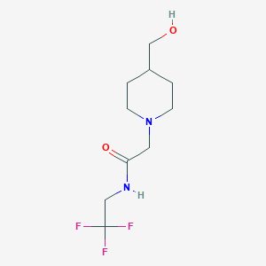 2-(4-(Hydroxymethyl)piperidin-1-yl)-N-(2,2,2-trifluoroethyl)acetamide