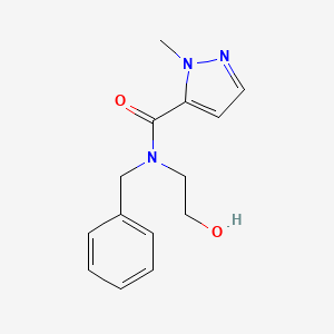 molecular formula C14H17N3O2 B14895071 N-benzyl-N-(2-hydroxyethyl)-1-methyl-1H-pyrazole-5-carboxamide 