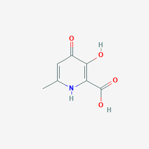 molecular formula C7H7NO4 B14895081 3-Hydroxy-6-methyl-4-oxo-1,4-dihydropyridine-2-carboxylic acid 