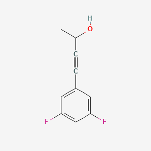 molecular formula C10H8F2O B14895095 4-(3,5-Difluorophenyl)but-3-yn-2-ol 